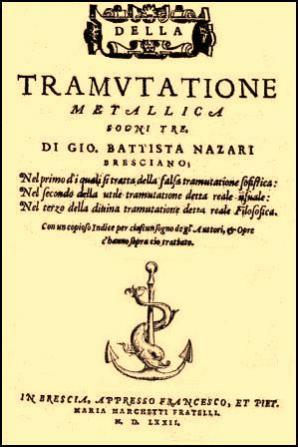 Nazari, Giovanni Battista; ,  : Della tramutatione metallica sogni tre.     