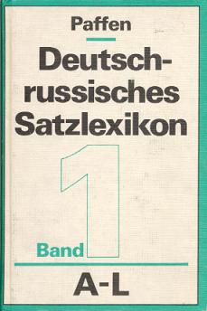 Paffen, K.-A.: Deutsch-russisches Satzlexicon. -  