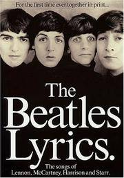 [ ]: The Beatles Lyrics: The Songs of Lennon, McCartney, Harrison and Starr