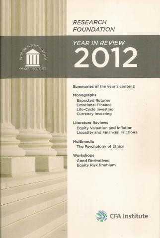 [ ]: Research Foundation. Year in Review 2012