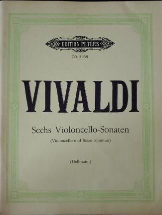 Vivaldi, Antonio: Sechs violoncello-sonaten (Violoncello und Basso continuo) ( 4938)