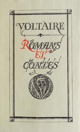 Voltaire: Romans et contes.  