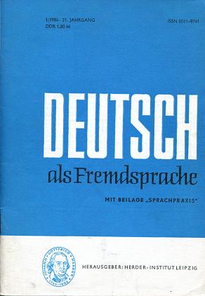  "Deutsch als Fremdsprache"