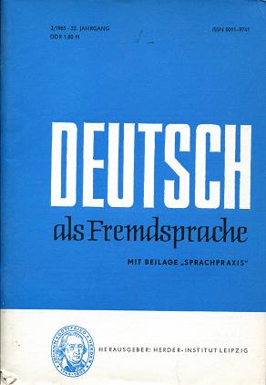  "Deutsch als Fremdsprache"