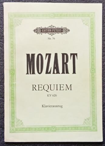 Mozart, Wolfgang Amadeus: Requiem. Klavierauszug