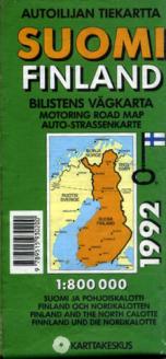 [ ]: Autoilijan tiekartta Suomi Finland. Dilistens vagkarta