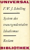 Schelling, F.W.J.: System des transzendentalen Idealismus