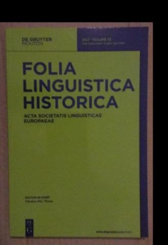  "Folia Linguistica Historica"