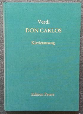 Verdi, Giuseppe: Don Carlos. Klavierauszug