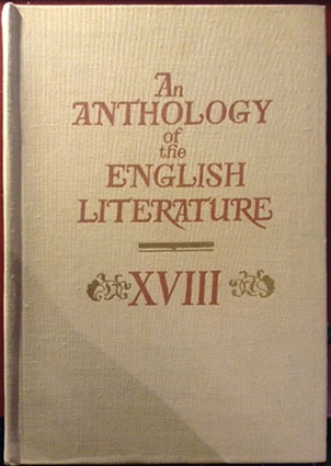 , ..: An Anthology of the English Literature