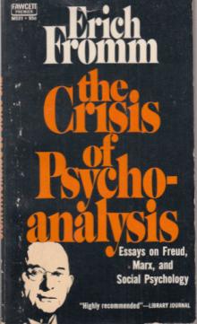 , .: The crisis of psychoanalysis.  