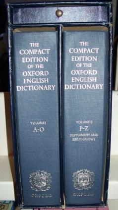 [ ]: The Compact Edition of Oxford English Dictionary