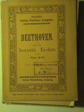 Beethoven, L.Van: Sextett Es-dur, Opus 71