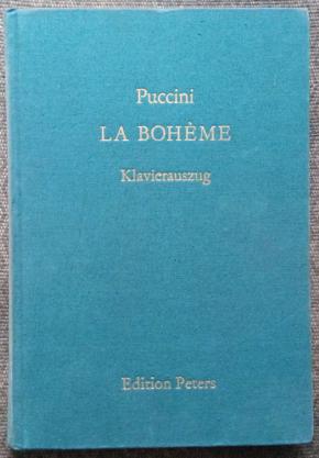 Puccini, Glacomo: La Boheme. Klavierauszug