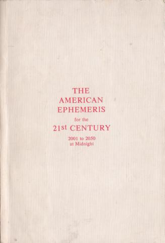 [ ]: The American ephemeris for the 21st century. 2001 to 2050 at Midnight