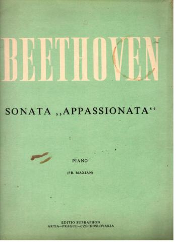 . Max[ian, Fr.: BEETHOVEN. Sonata "Appassionata". Piano